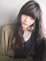 コス(kos) アンニュイウェーブ*暗めの透け感セピアグレー