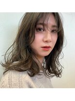 カールム(carlm)&nbsp;【ｃａｒｌｍ☆上川美幸】セミロング×アッシュベージュ