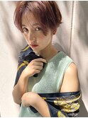 【#ヴィーガンカラー】センターパートハンサムショート