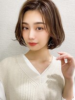 シルクレイ(Silk-lei) 【Silk-lei銀座】センターパートのエアリーボブ20代30代