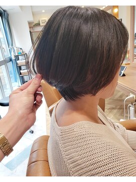 ロンドプロフィール 浦和(Lond profil) 浦和ショートヘアショートカット韓国白髪ぼかし白髪染めボブ