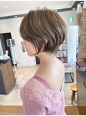 《30代40代》白髪ぼかしハイライト×前下がりボブ【イケダ】