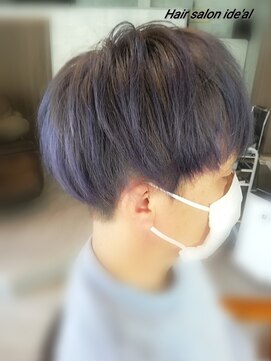 イデアル(ide'al) ツーブロックマッシュ/ラベンダーアッシュ