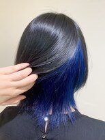 アズール 草加(azule)&nbsp;インナーカラー　ブルー　ケアブリーチ