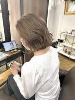 大人可愛いチョコレートモードプリカール外ハネボブ