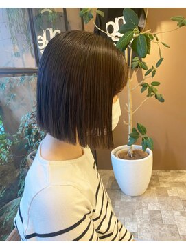 オネスト 八柱店(onest) 黒髪/グレーベージュ/レイヤーロング/前髪パーマ