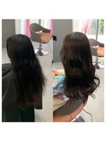 クラン ヘアーアンドスタジオ(CLAN hair & studio)&nbsp;ハイトーンエクステブリーチインナーミルクティーベージュ