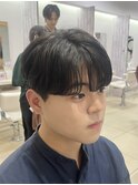 韓国ヘア　シースルーマッシュ×ニュアンスパーマ×ダウンパーマ