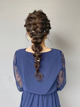 ガネーシャ(ganesya) 編みおろしアレンジ×ロング