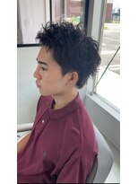 ホワイト(WHITE)&nbsp;スパイキーショート　ピンパーマ