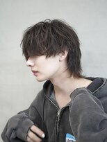メンズプードルパーマ波巻きスパイラルパーマコンマヘア