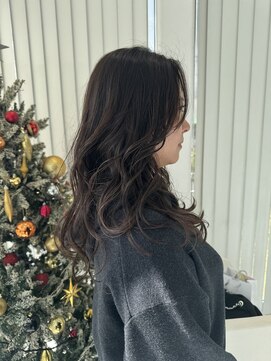 ユウヘアー 師勝店(U Hair) 【U Hair】ゆるふわカールロング/ハイライト/オンカラー