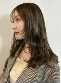 ☆ブリーチなしダブルカラー オリーブ オリーブベージュ ボブ