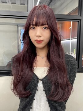 ニコ トウキョウ 渋谷(nico TOKYO) ワインレッド/チェリーレッド/レイヤーカット/ケアブリーチ/赤髪