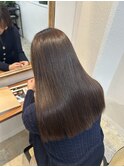 ナチュラルブラウン×髪質改善トリートメント