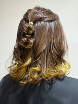 ブランカ バイ リッカ(Blanca by Ricca) イエローテイルカラー（裾カラー）/推し活ヘアメ