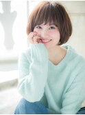 mod's姪浜/小顔補正カット立体感フェザーショートマッシュボブi