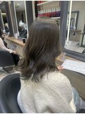 ダブルカラーで作るグレージュ