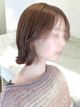 シエル バイ ケンジ 登戸 生田(CIEL by KENJE) 韓国風小顔くびれボブアッシュブラウン赤み消し透明感カラー