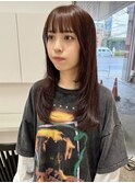 red brown × layer cut