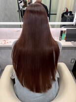 ロウ 町田(ROW)&nbsp;ワンレンボブ前下がりショート内巻きワンカール鎖骨ミディアム