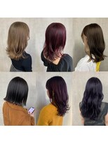 トリコ(ToricO)&nbsp;トレンドカラー　ブリーチデザイン　ダブルカラー　暖色系