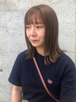 アミックス ヘアワークス 本店(AMIX hair works)&nbsp;お手入れ簡単♪長めの長さのミディアム外ハネボブ