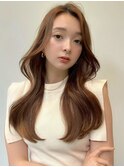 レイヤーカット白髪ぼかしハイライトダブルカラーインナーカラー