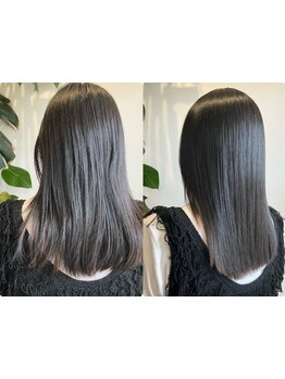 ねじれやうねり補正効果のあるトリートメントで大人の髪特有のお悩みを解決☆ハリコシUPにも！