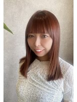 ウイ(ui)&nbsp;オレンジブラウン×パツッとミディアム