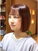 春ヘアスタイル/大人ボブ/まとまりボブ/10代20代30代
