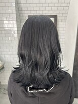 レガーレ(Legare)&nbsp;【広島韓国ヘア】韓国ミディアムレイヤー×透けるブラックカラー