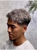 men's/ブリーチ/パーマ/メンズバレイヤージュ/メンズハイライト