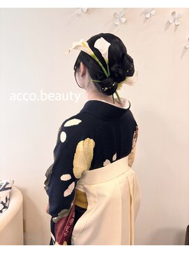 ヘアーアンドメイク アッコ(hair and make acco) リボンヘア