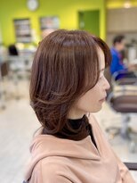 トライスター(TriStar)&nbsp;ミディアムハッシュカット/ラテグレージュ/明るい白髪染め