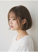 小顔　顔まわりレイヤー　ミニボブ