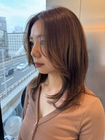 テラス 世田谷 経堂(Terrace)&nbsp;ミディアムレイヤー顔回りカットグレージュ