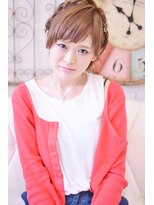 メイズ(MAZE) ショートの編みこみアレンジ【メイズ東中野・鍛原志行】