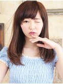 最小のふんわりで見せるナチュラルロング[橋本駅]