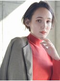 毛先パーマ ことりベージュ マニッシュショート フレンチボブ