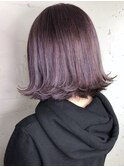 CECIL パープルカラー×外ハネボブ