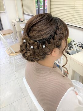 リサ 恵比寿(risa.) サイド編み込みローアップ