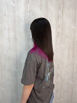 ラッズプラスエイチ(Lads+h)&nbsp;オススメ！！発色のいい、ピンクインナーカラー