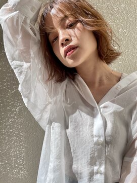 フェリア 池田(FERIA) 【FERIA 池田】マロンベージュ＊Aラインボブ