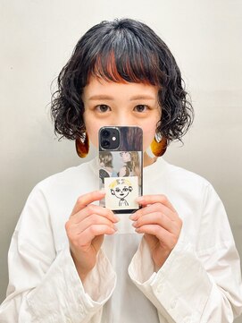 トゥコ(tuco) フェイスフレーミング オレンジ パーマ デザインカラー