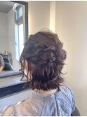 【YU.ki】ヘアアレンジ ヘアセット ハーフアップ 結婚式