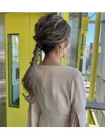 ガルボ ヘアー(garbo hair)&nbsp;ヘアアレンジ　ヘアセット　ロング　バレイヤージュ　にしむら