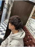 スパイラルパーマ/束感ショート/マッシュ<理容室>[メンズ/パーマ