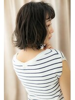 カバーヘア ブリス 志木南口駅前店(COVER HAIR bliss)&nbsp;□黒髪アッシュブラック外ハネボブパーマ305志木20代30代40代