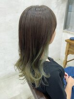 ジュノ(Jeuno)&nbsp;ちょいバレイヤージュオリーブベージュ